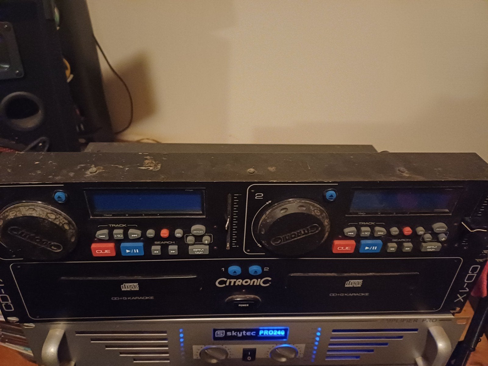 Dubbele cd speler citronic 1.2, Ophalen, Zo goed als nieuw, Overige merken, Wisselaar