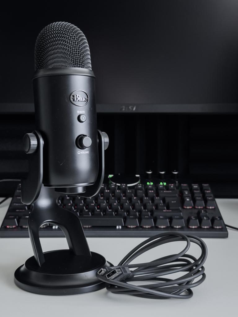 Blue yeti microfoon, Muziek en Instrumenten, Microfoons, Ophalen of Verzenden, Zo goed als nieuw, Studiomicrofoon