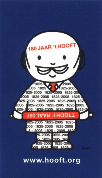 DICK BRUNA sticker - 't Hooft Rotterdam blauw, Verzamelen, Ophalen of Verzenden, Zo goed als nieuw, Bedrijf of Vereniging