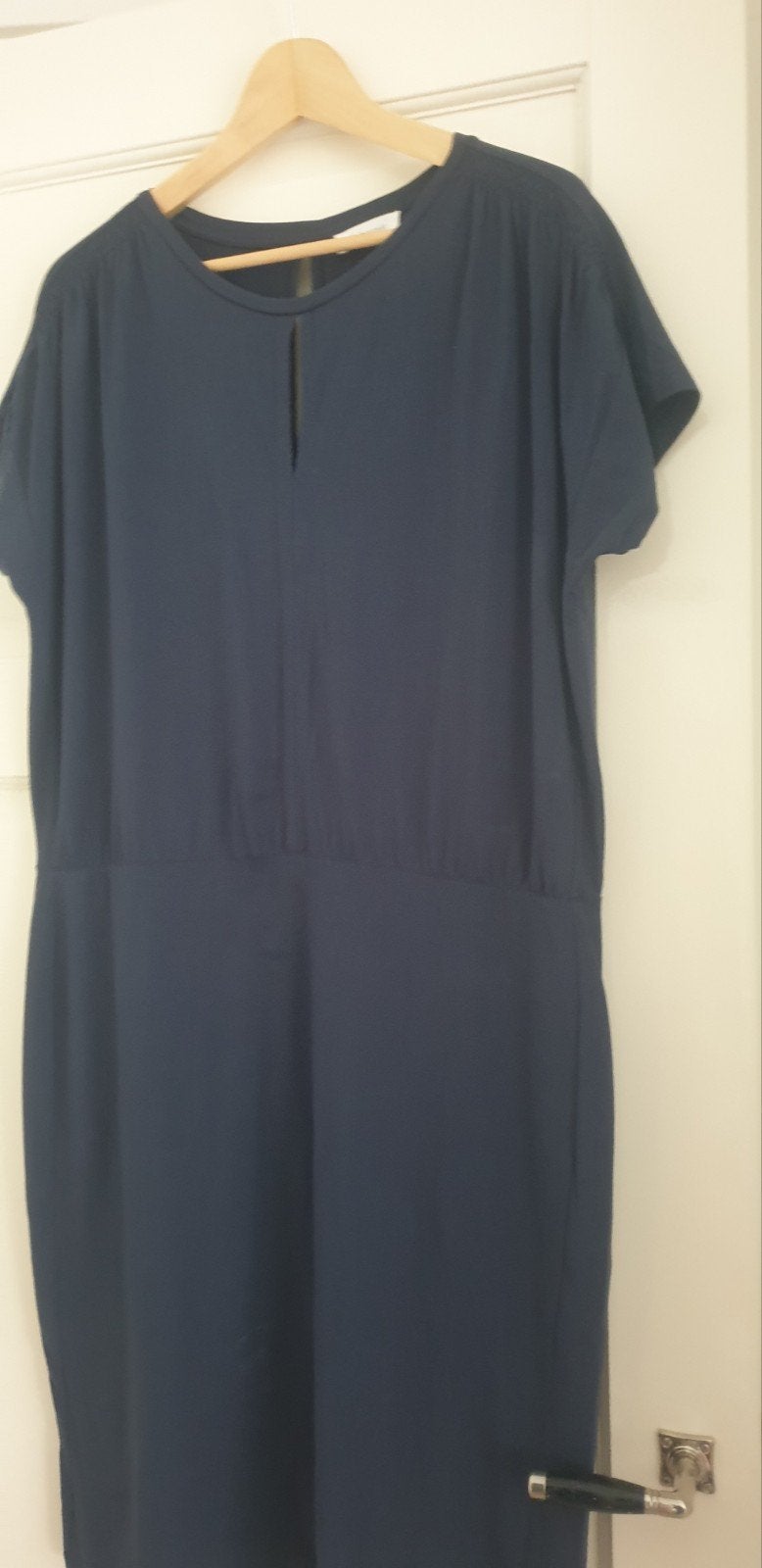 Organisch katoenen zomerjurkje maat 42, Ophalen of Verzenden, Zo goed als nieuw, Blauw