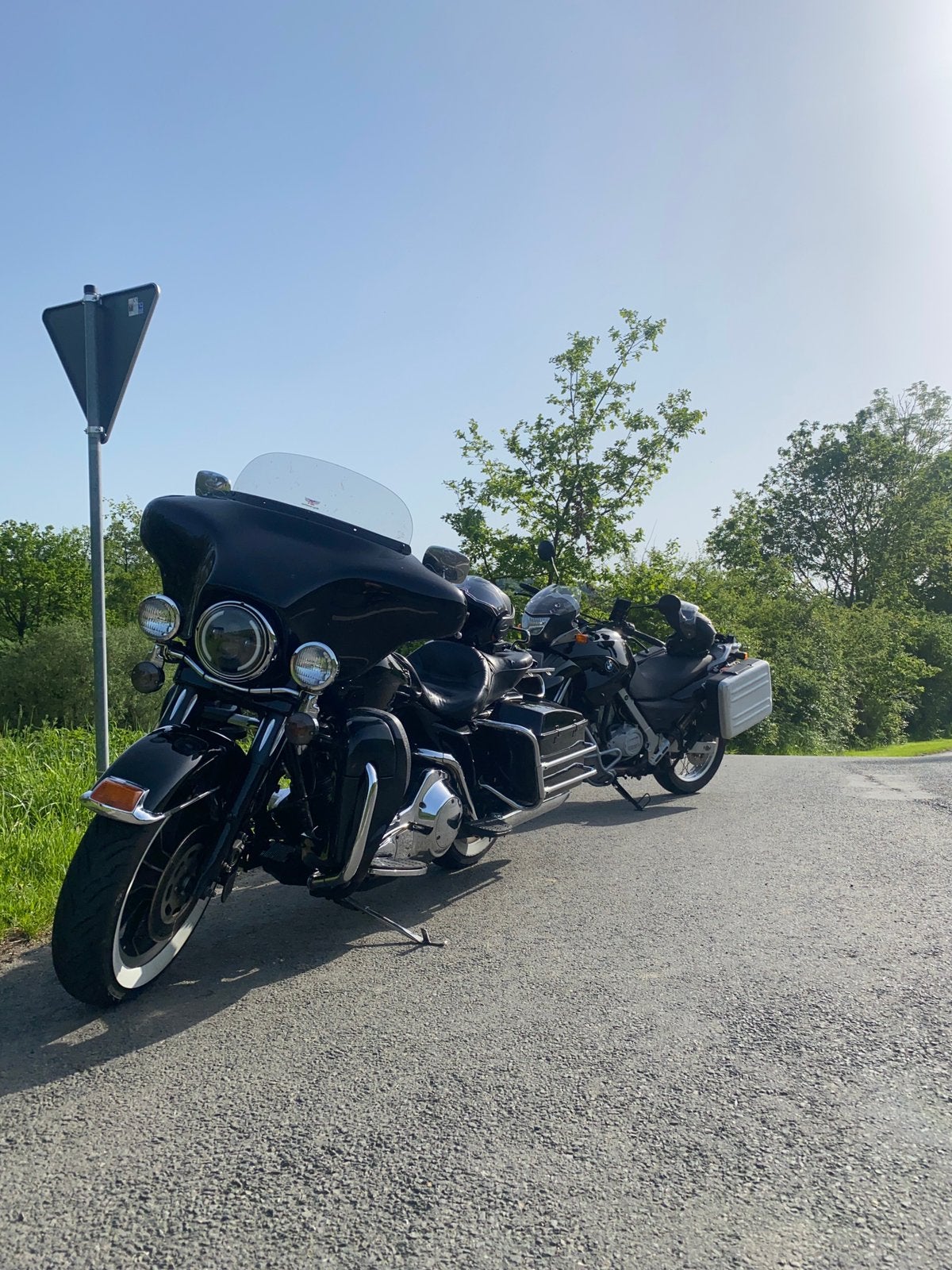 Mooie harley Streetglide EVO gereviseerd en K1100rs, Motoren, Motoren | Harley-Davidson, Particulier, Chopper