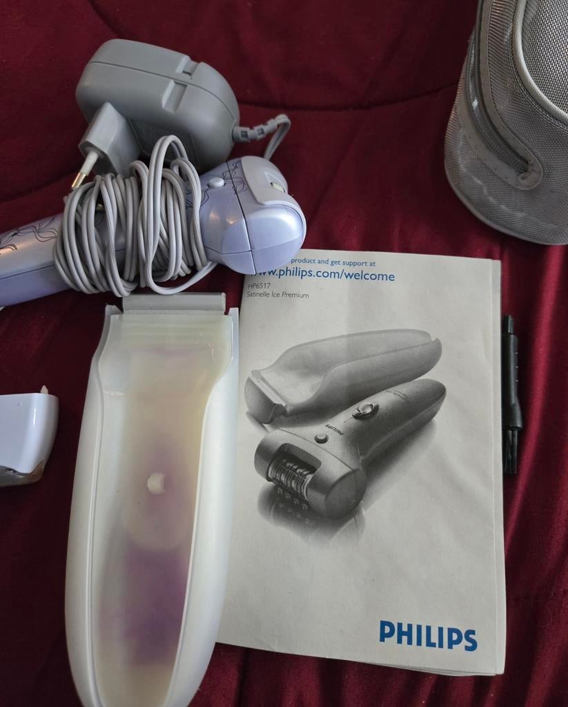 Philips Satinelle Ice Premium Epilator HP6517, Ophalen of Verzenden, Gebruikt, Overige typen