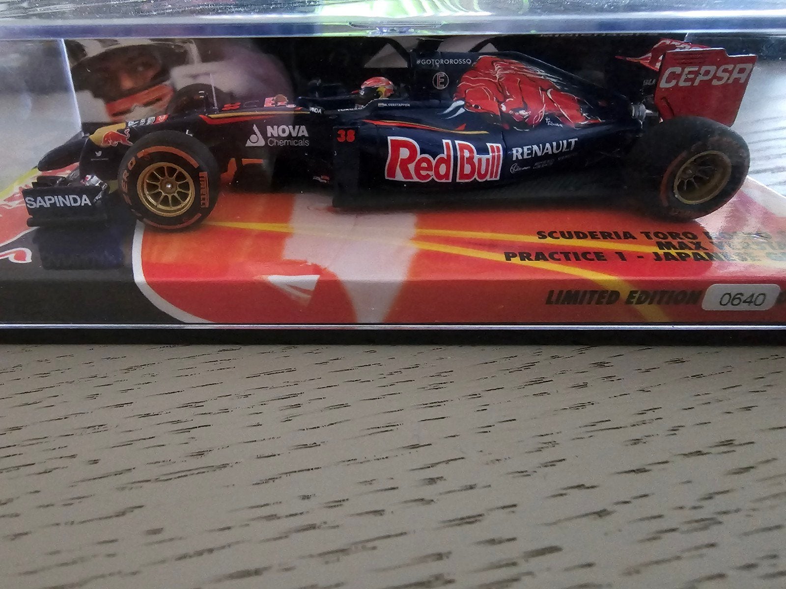 Max Verstappen Toro Rosso STR9 Japanse GP 2014 ), Hobby en Vrije tijd, Ophalen of Verzenden, Nieuw, Auto, MiniChamps