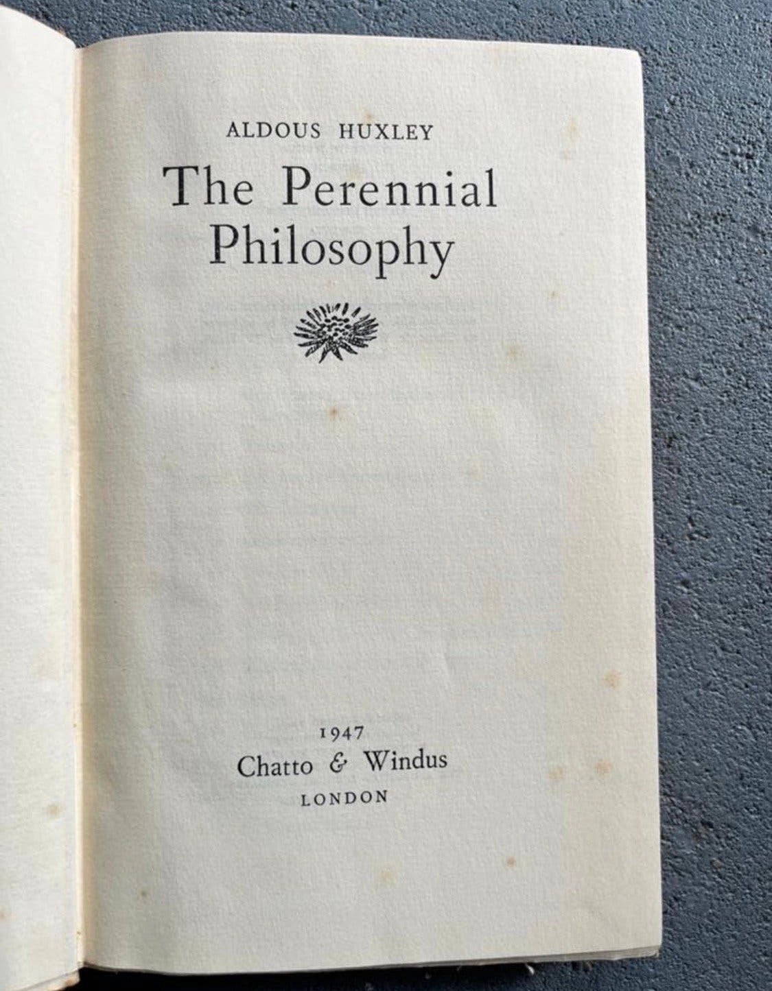 Aldous Huxley Perennial Philosophy filosofie boek Engels, Ophalen, Gelezen