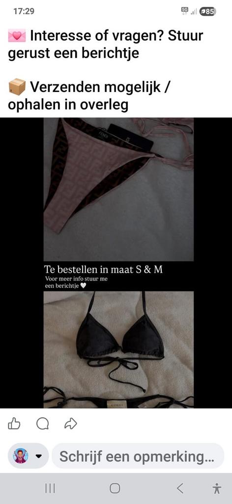 Luxe bikini's - Fendi & Gucci stijl, Kleding | Dames, Ophalen of Verzenden, Nieuw, Zwart, Bikini