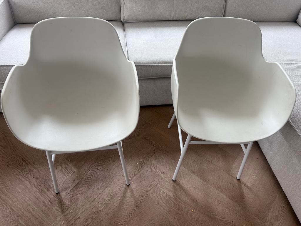 Normann Copenhagen Form Stoel - Wit, Ophalen, Kunststof, Gebruikt, Twee