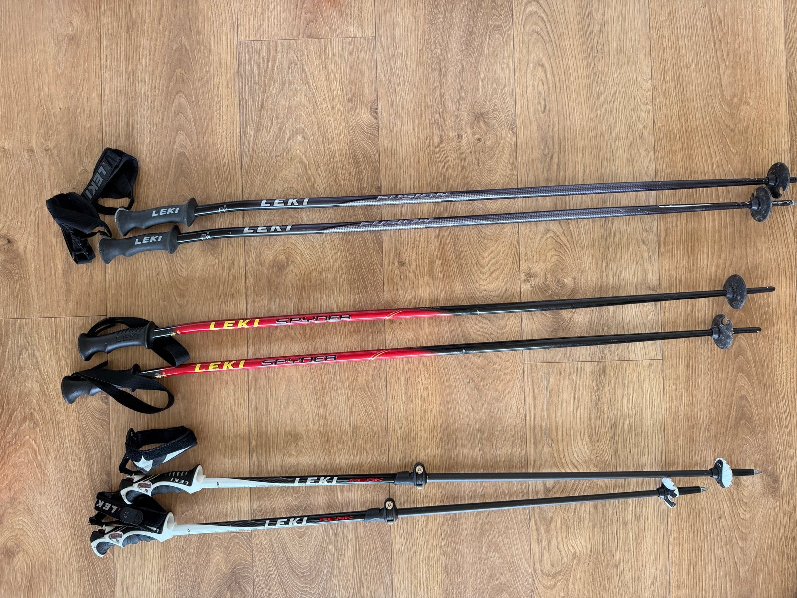 Leki skistokken - diverse modellen, Overige merken, Gebruikt, Stokken, 100 tot 140 cm