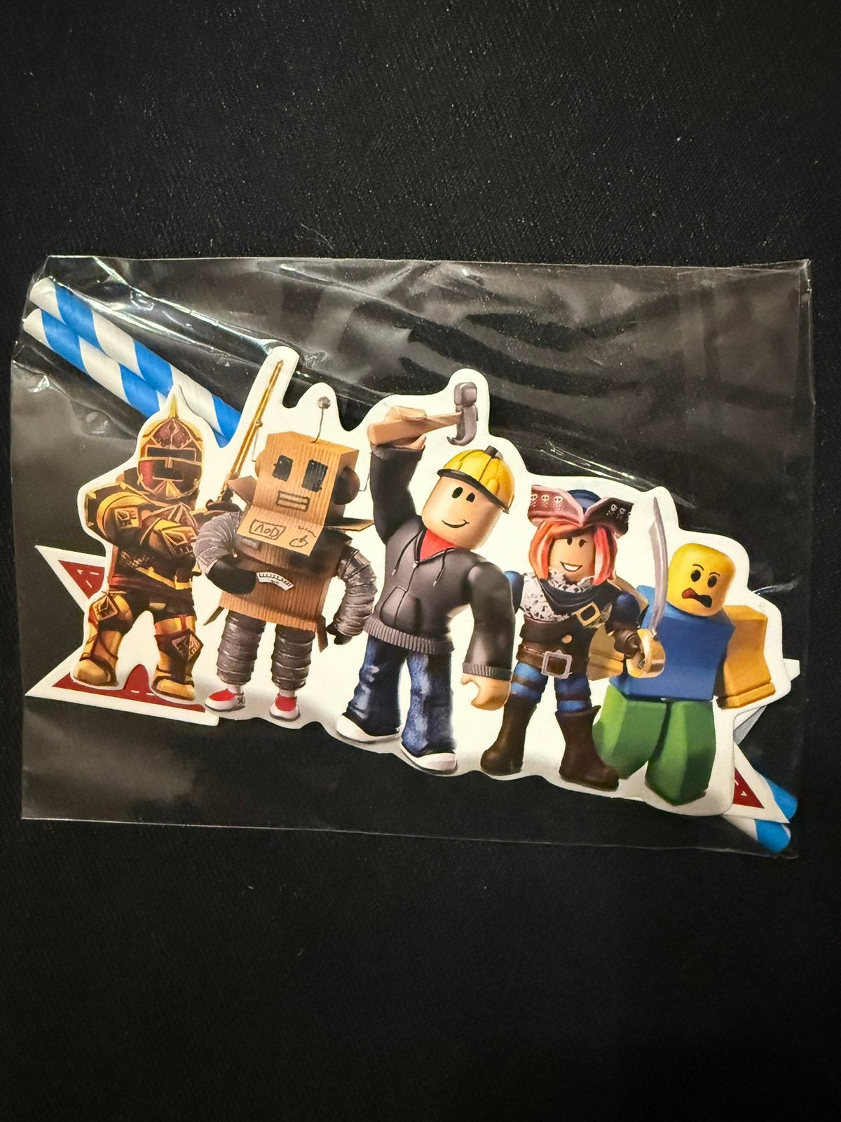 ROBLOX taart versiering / taarttopper, Ophalen of Verzenden, Nieuw, Taarten, Versiering