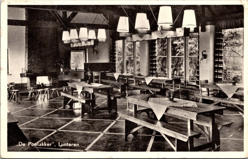 Lunteren - 12 oude ansichtkaarten III, Verzamelen, Ansichtkaarten | Nederland, Verzenden, 1940 tot 1960, Gelopen, Gelderland