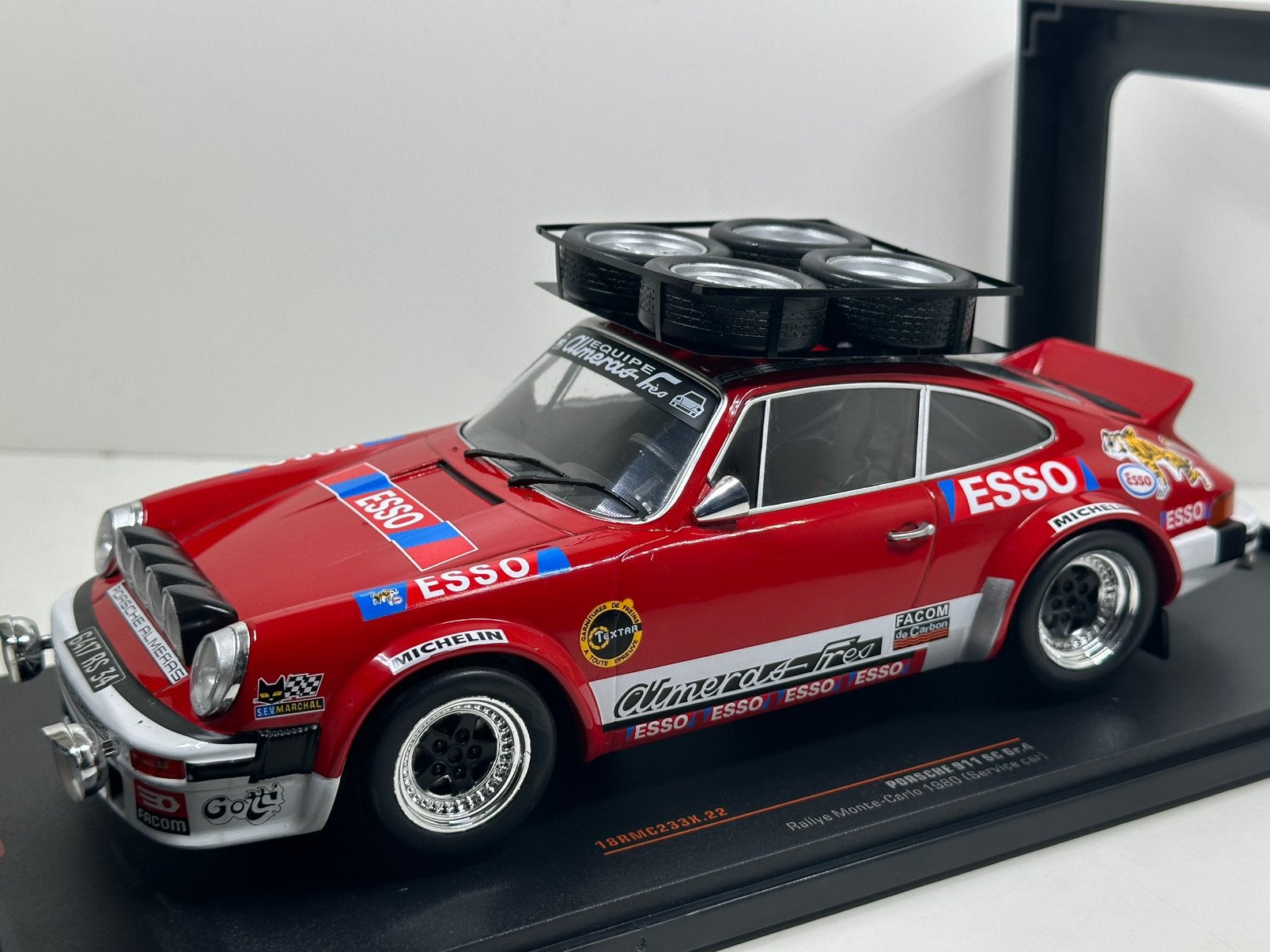 IXO 1:18 PORSCHE 911 SC SERVICECAR RALLYE MONTE- CARLO 1980, Ophalen of Verzenden, Nieuw, Auto, Overige merken