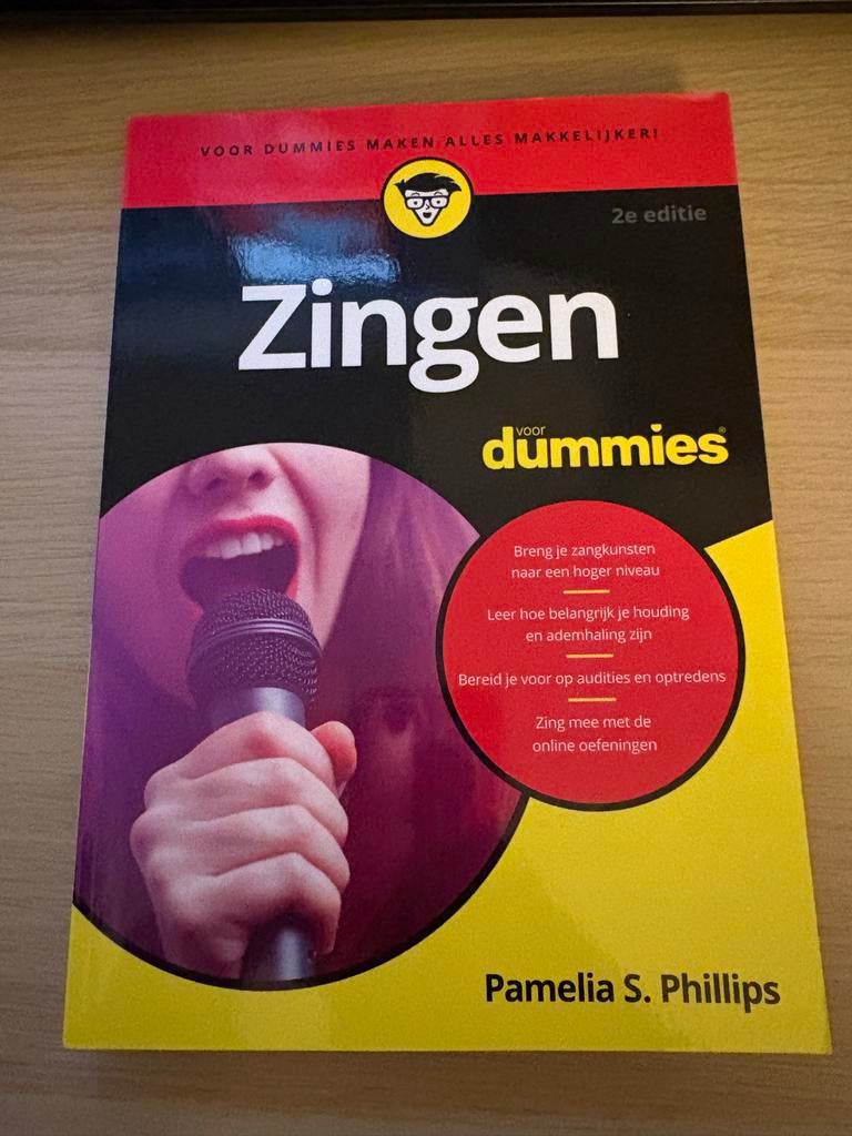 Pamelia S. Phillips - Zingen voor dummies, Boeken, Muziek, Zo goed als nieuw, Overige onderwerpen, Ophalen of Verzenden