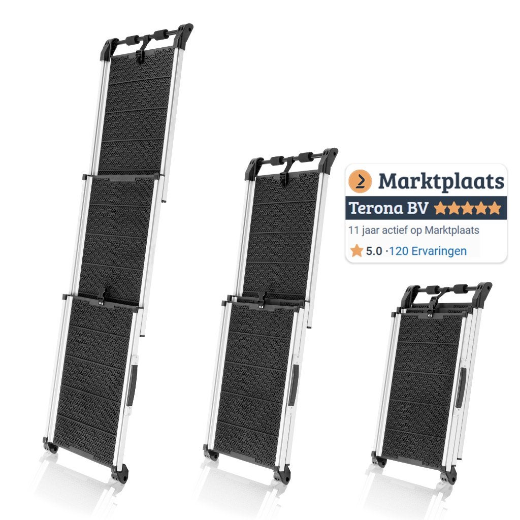Uitschuifbare loopplank met Reflecterende zijdes €60 KORTING, Marktplaats@terona.com, Meerhof 28, Leiden, Verzenden, Terona BV