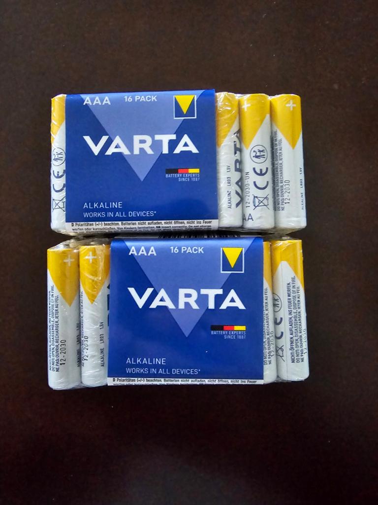 Varta AAA Alkaline Batterijen - 2x16-pack (32 stuks), Ophalen of Verzenden, Nieuw