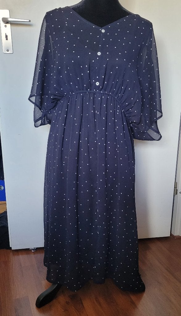 2-DEIGE JURK  MAAT 48, Blauw, Jurk, Ophalen of Verzenden, Zo goed als nieuw