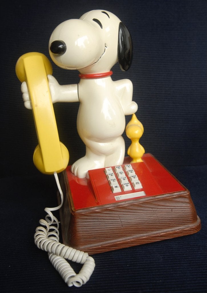 Snoopy telefoon., Ophalen of Verzenden, Snoopy, Gebruikt, Gebruiksvoorwerp