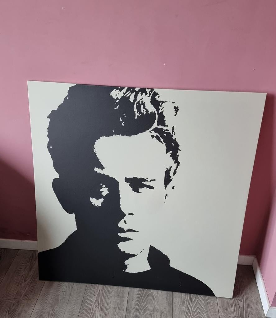 Legendarische JAMES DEAN Canvasdoek 45,- EURO - INFO ZIE A, Ophalen of Verzenden