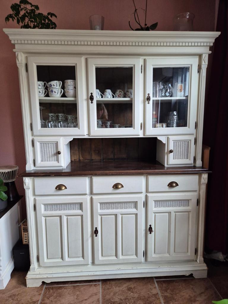 Buffetkast - Landelijke Stijl, Huis en Inrichting, Kasten | Buffetkasten, Ophalen, Gebruikt, Met deur(en), Glas