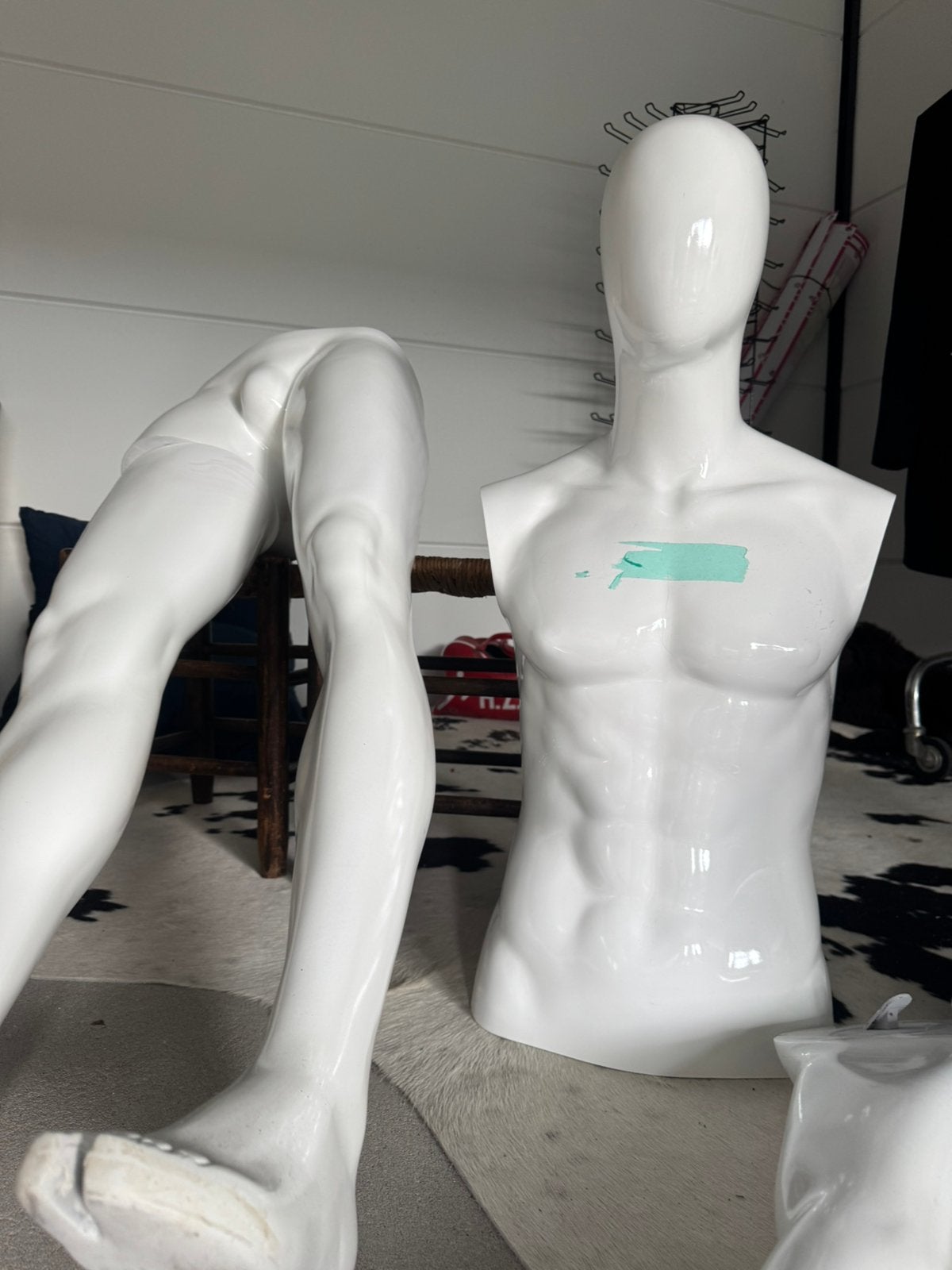 Mannequin met standaard, Hobby en Vrije tijd, Naaien en Fournituren, Ophalen of Verzenden, Zo goed als nieuw, Paspop