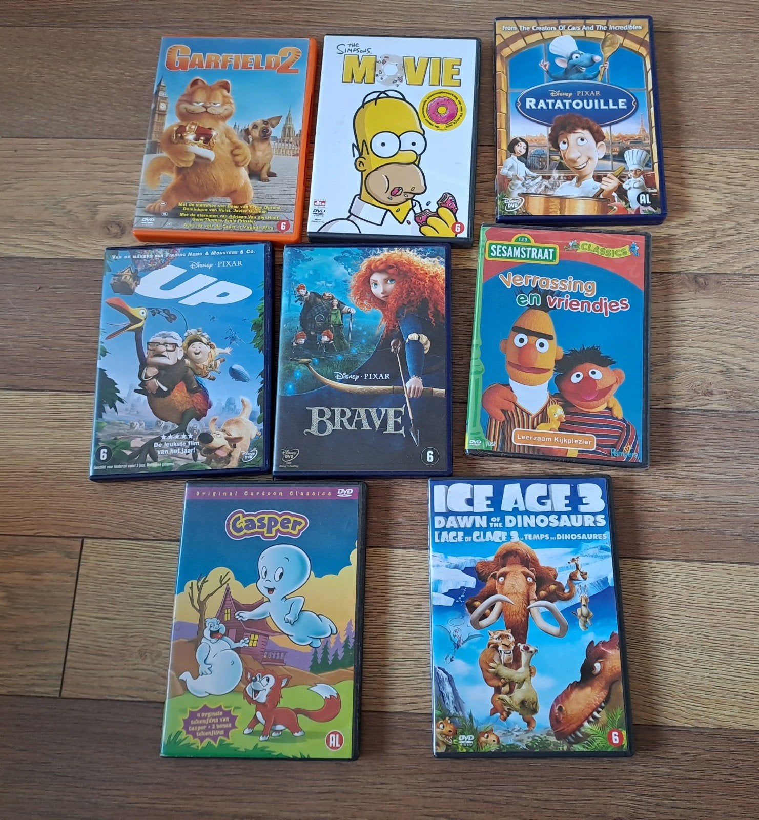 8 leuke dvd's met kinderfilms - Box/collectie, Gebruikt, Animatie, Alle leeftijden, Ophalen of Verzenden