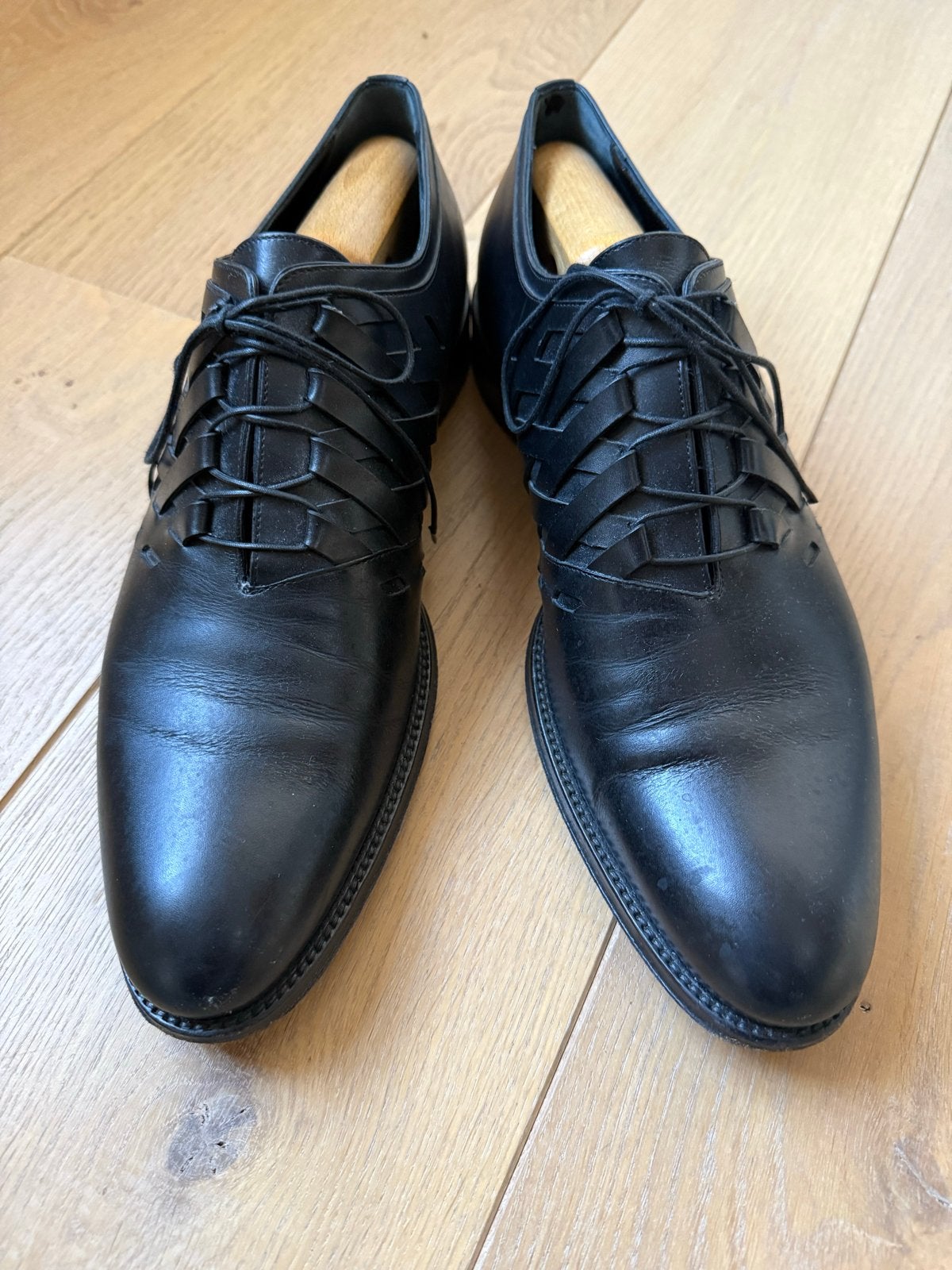 Louis Vuitton leren Schoenen - Maat 8 (EU 42), Kleding | Heren, Schoenen, Verzenden, Zwart, Gedragen, Veterschoenen