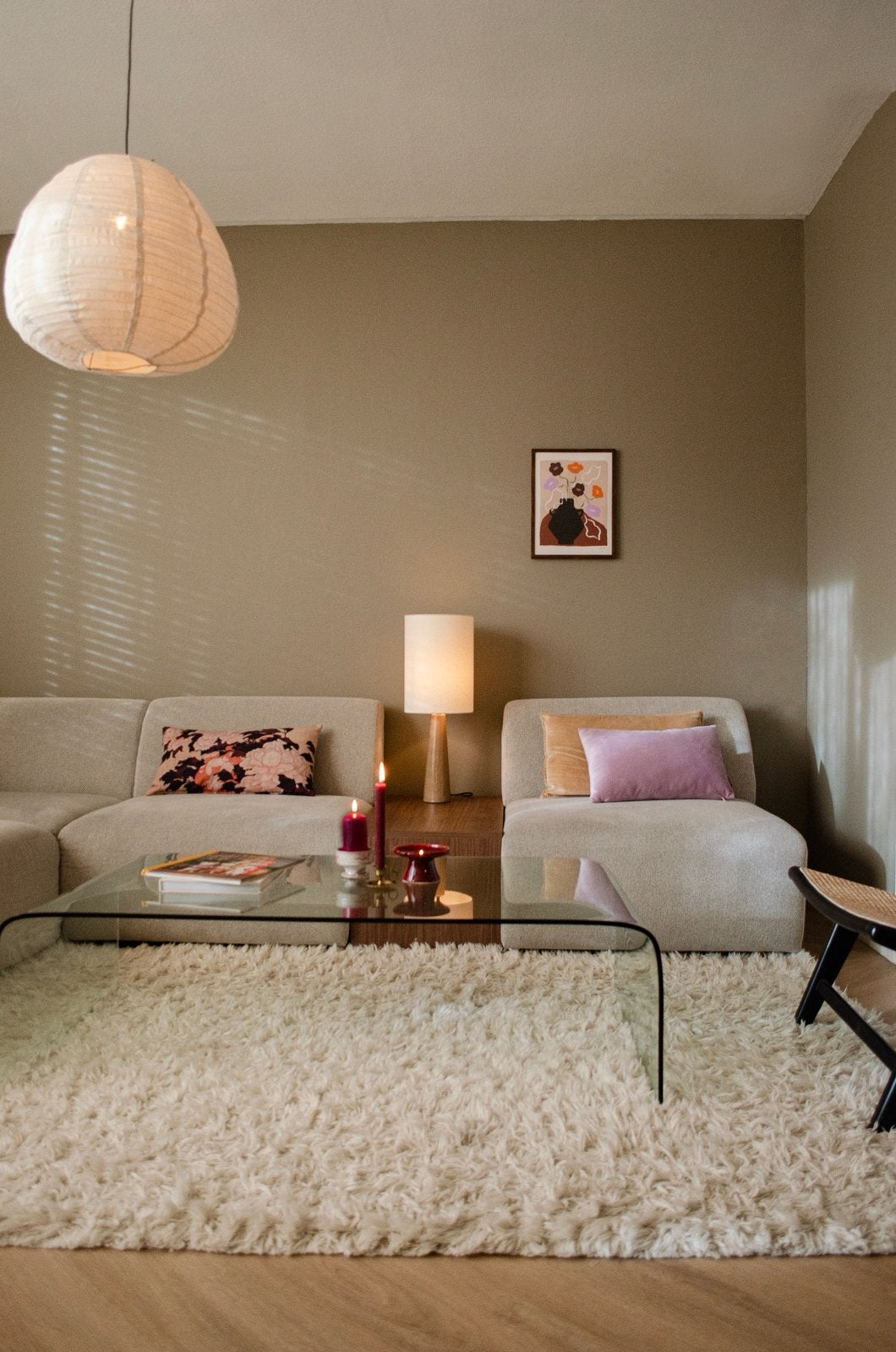 Wollen vloerkleed - Aliste Wool Shaggy van Trendcarpet (wit), Huis en Inrichting, Ophalen, Wit, 150 tot 200 cm, 200 cm of meer