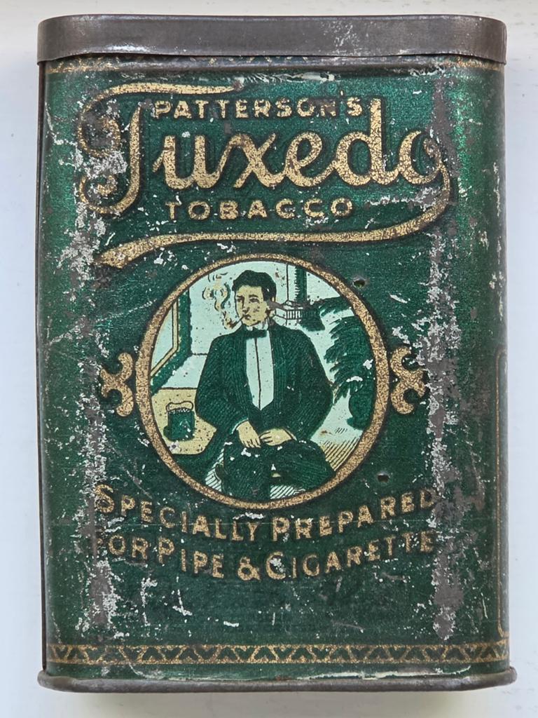 Pattersons Tuxedo Tobacco Cigarettes blik, Ophalen of Verzenden, Gebruikt, Overige