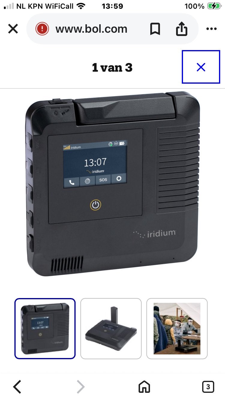 Nieuwe Iridium GO! exec satelliet modem (zonder simkaart), Ophalen of Verzenden, Zo goed als nieuw