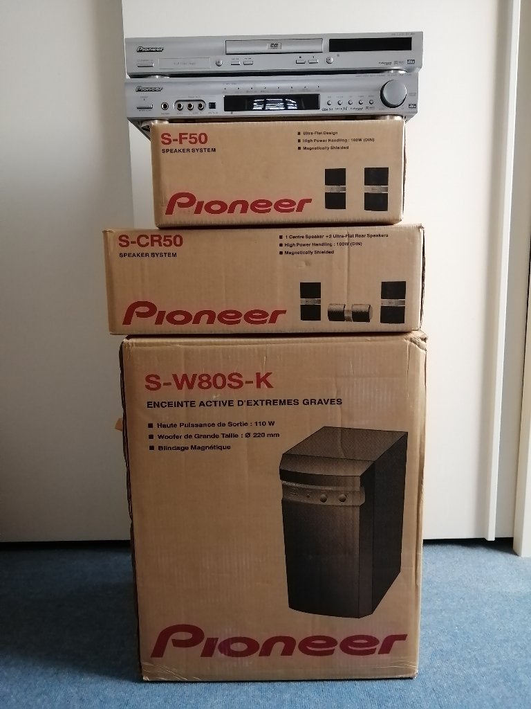 Pioneer surround set/dvd + nog nieuwe speakers! *MOET WEG*, Ophalen, Gebruikt, 70 watt of meer, Pioneer