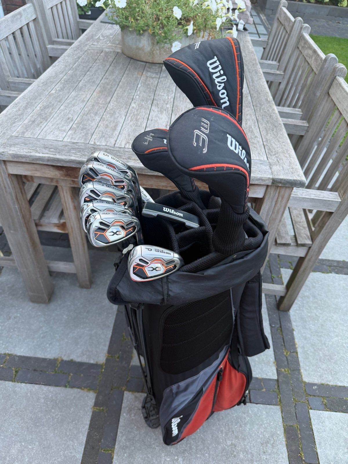 Complete Wilson X-31 golfset met tas, rechtshandig, Ophalen, Zo goed als nieuw, Set, Overige merken