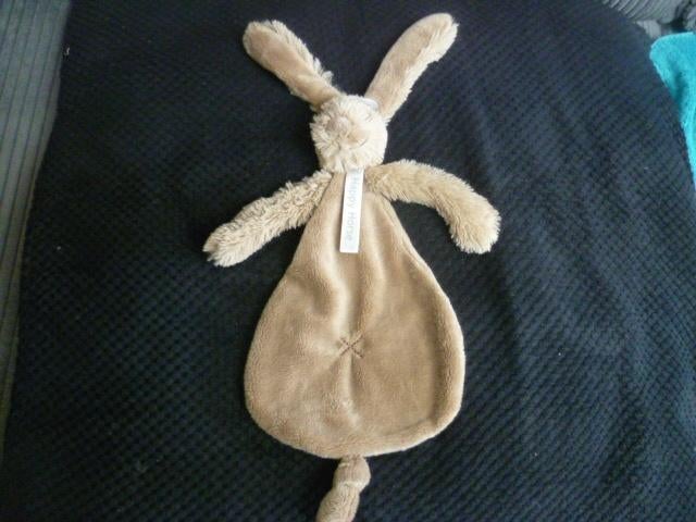 Bruin velours harig konijn haas doekje Richie v Happy horse, Happy Horse, Ophalen of Verzenden, Wasbaar, Middelgroot (20 tot 80 cm)