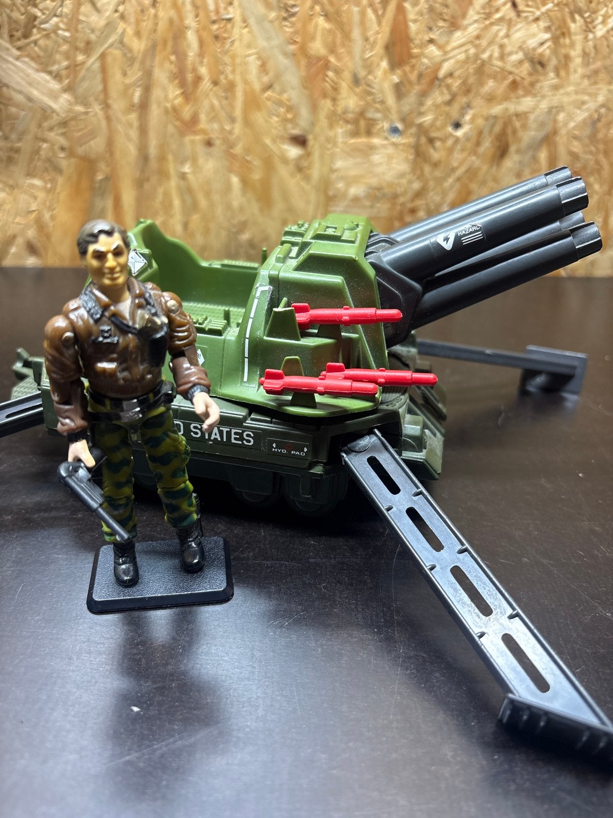 G.I. Joe Actionfiguur met Voertuig - Vintage Speelgoed, Ophalen of Verzenden, Gebruikt