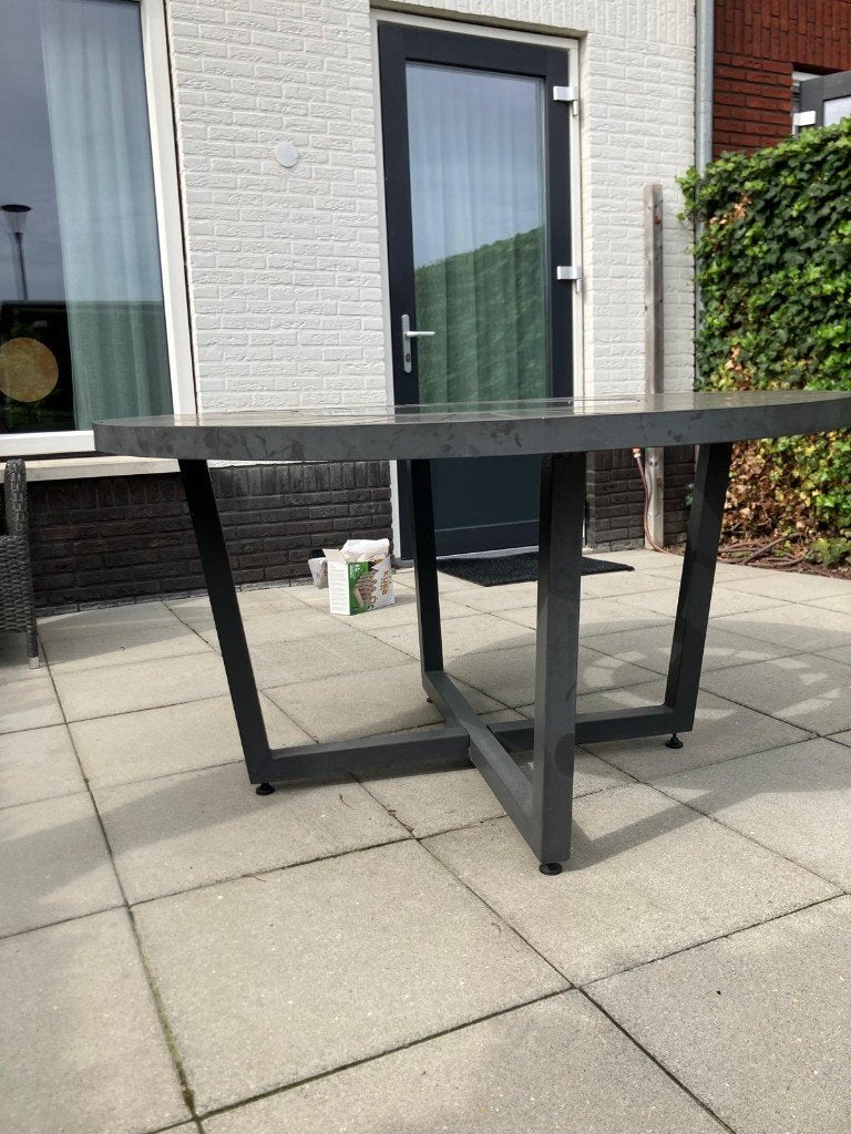 Tuintafel, Tuin en Terras, Ophalen, Gebruikt, Rond