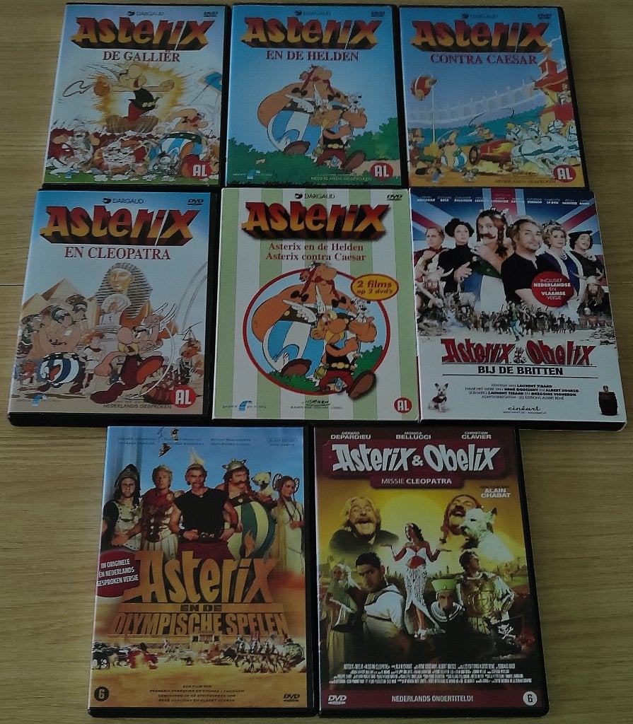 Dvd *** ASTERIX & OBELIX *** 8 stuks, Alle leeftijden, Ophalen of Verzenden, Zo goed als nieuw, Familie