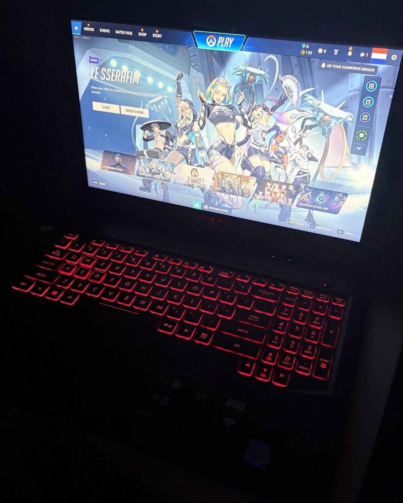 Asus gaming laptop, Computers en Software, Gebruikt, Met videokaart, 2 tot 3 Ghz, 15 inch