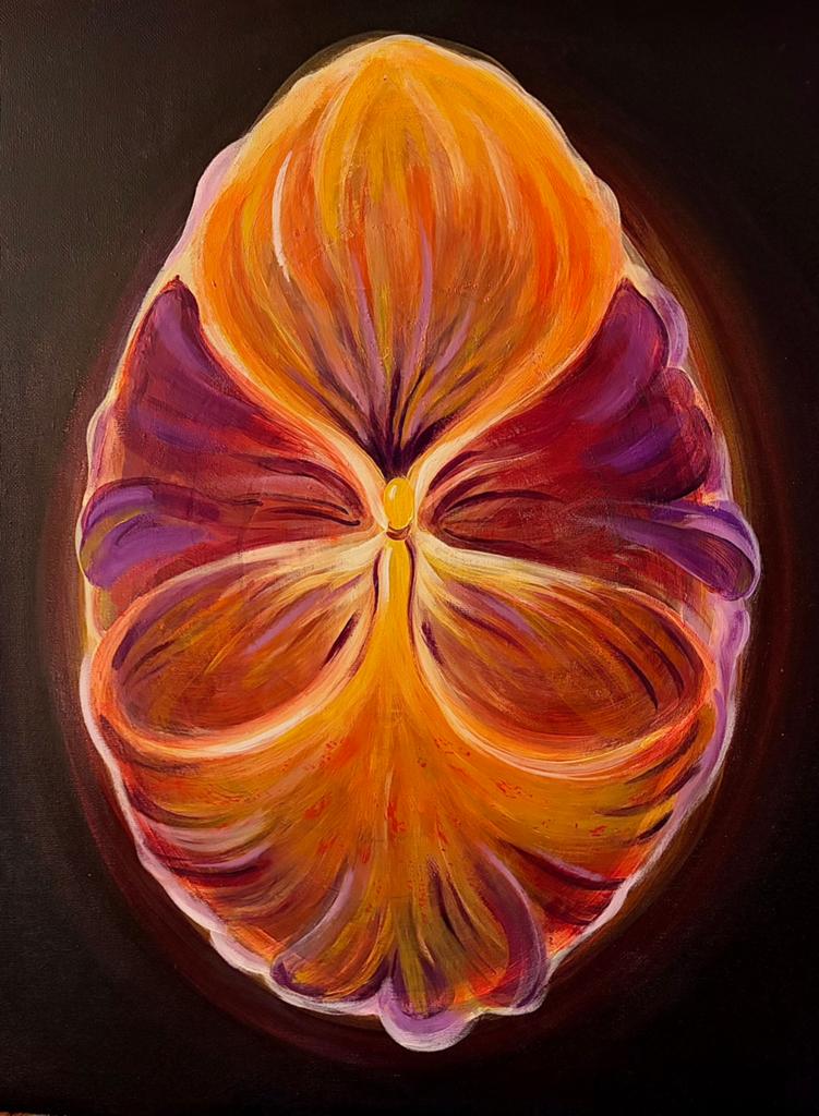 Kunstwerk geïnspireerd op georgia o’keeffe, Ophalen of Verzenden