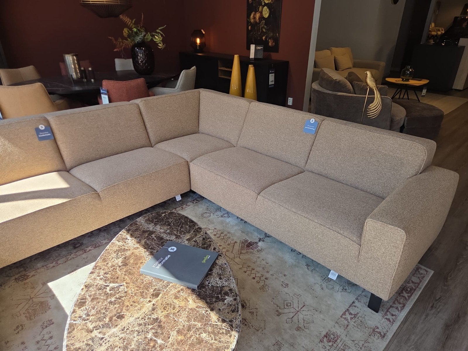 Nieuwe Sanders hoekbank Savour - verkeerde kleur besteld, Huis en Inrichting, Ophalen, 250 tot 300 cm, Modern strak, Hoekbank