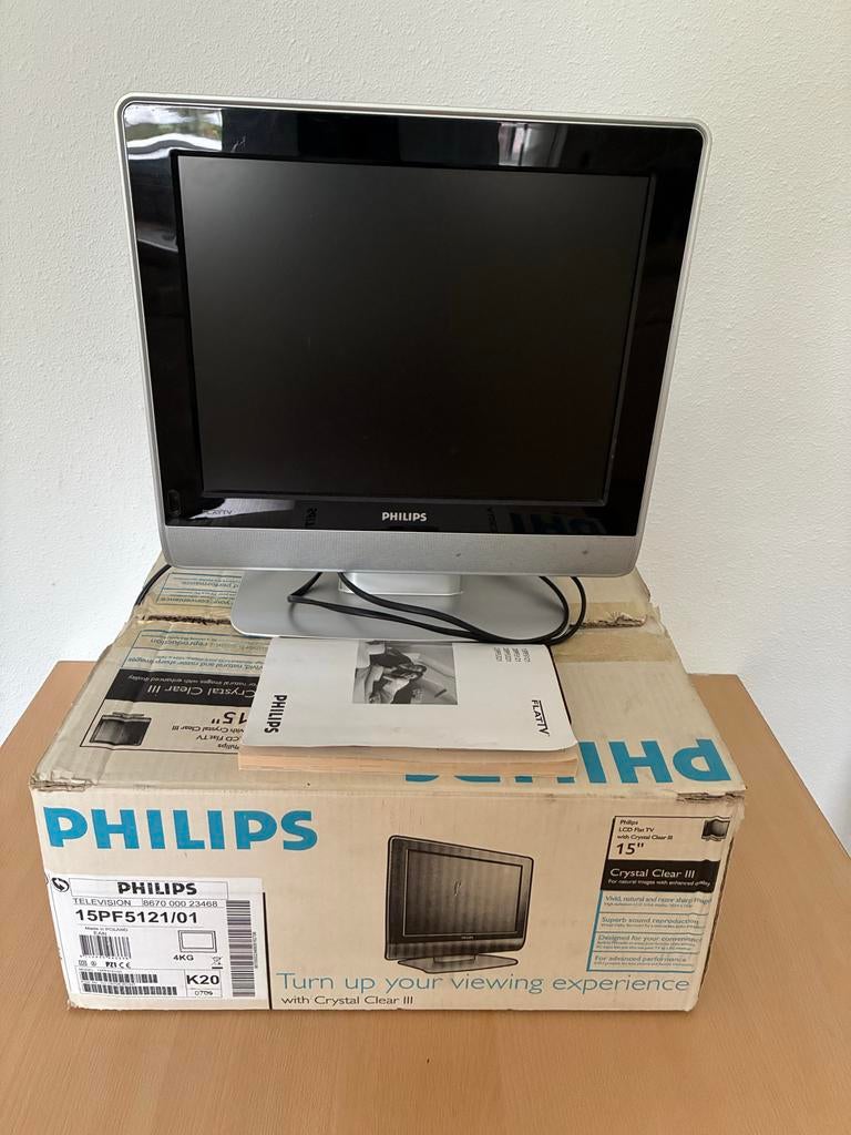 Philips 15PF5121/01 LCD TV - 15 inch, Audio, Tv en Foto, Televisies, Ophalen, Philips, 50 Hz, Zo goed als nieuw