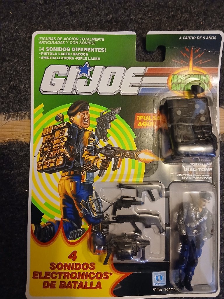 Gi joe vintage Dial tone op kaart spaanse kaart, Ophalen of Verzenden, Gebruikt