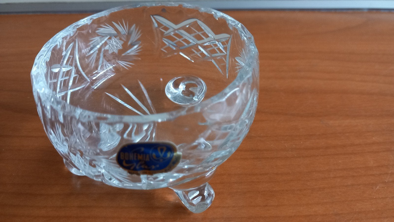 Kristallen Bohemia schaaltje - Tsjechisch kristal, Antiek en Kunst, Antiek | Glas en Kristal, Ophalen of Verzenden