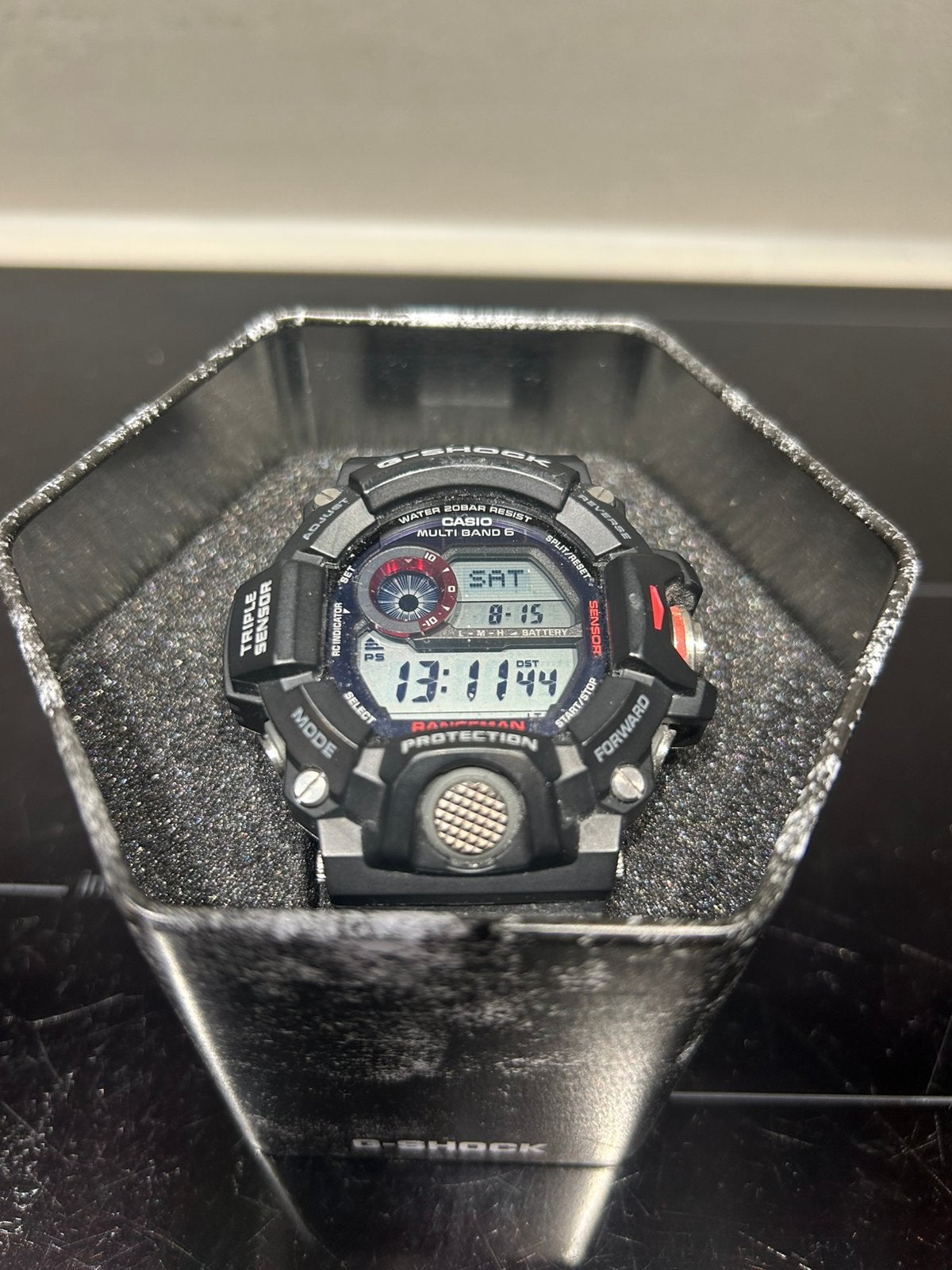 Casio G-SHOCK Rangeman GW-9400 – Tough Solar, Ophalen of Verzenden, Zo goed als nieuw, Waterdicht, Kompas