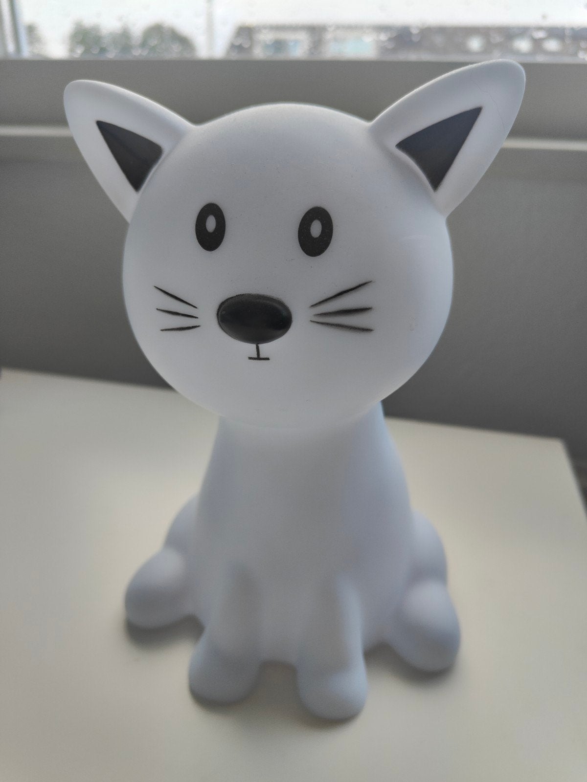Kattenlamp, Kunststof, Kinderlamp, Ophalen of Verzenden, Zo goed als nieuw