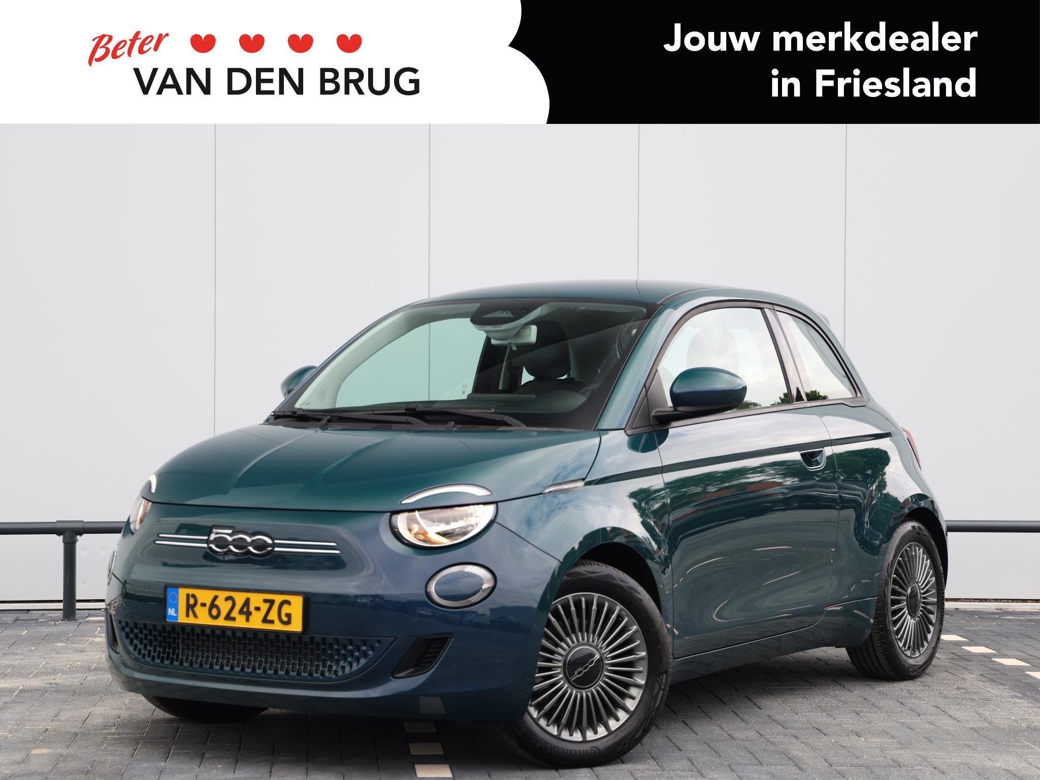 Fiat 500 Icon 42 kWh 118pk | Navigatie | Cruise control | Cl, Stof, 118 pk, Automatische klimaatregeling, 4 stoelen