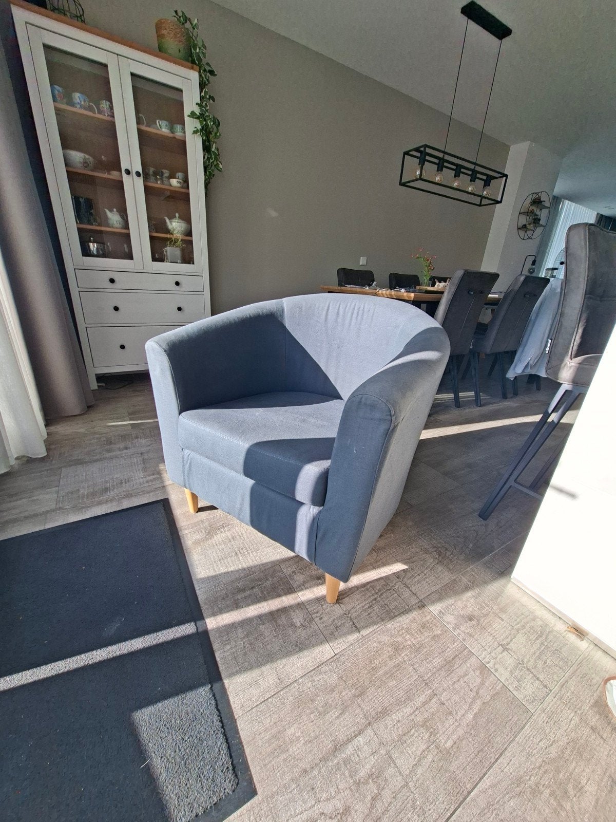 IKEA Tullsta fauteuil - Grijs, Ophalen, Hout, Minder dan 50 cm, Modern, Scandinavisch