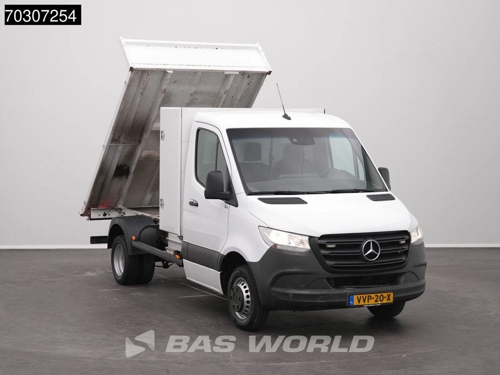 Mercedes Sprinter 515 CDI Kipper met Kist Dubbellucht 3,5t T, Start-stop-systeem, Stof, Gebruikt, Euro 6