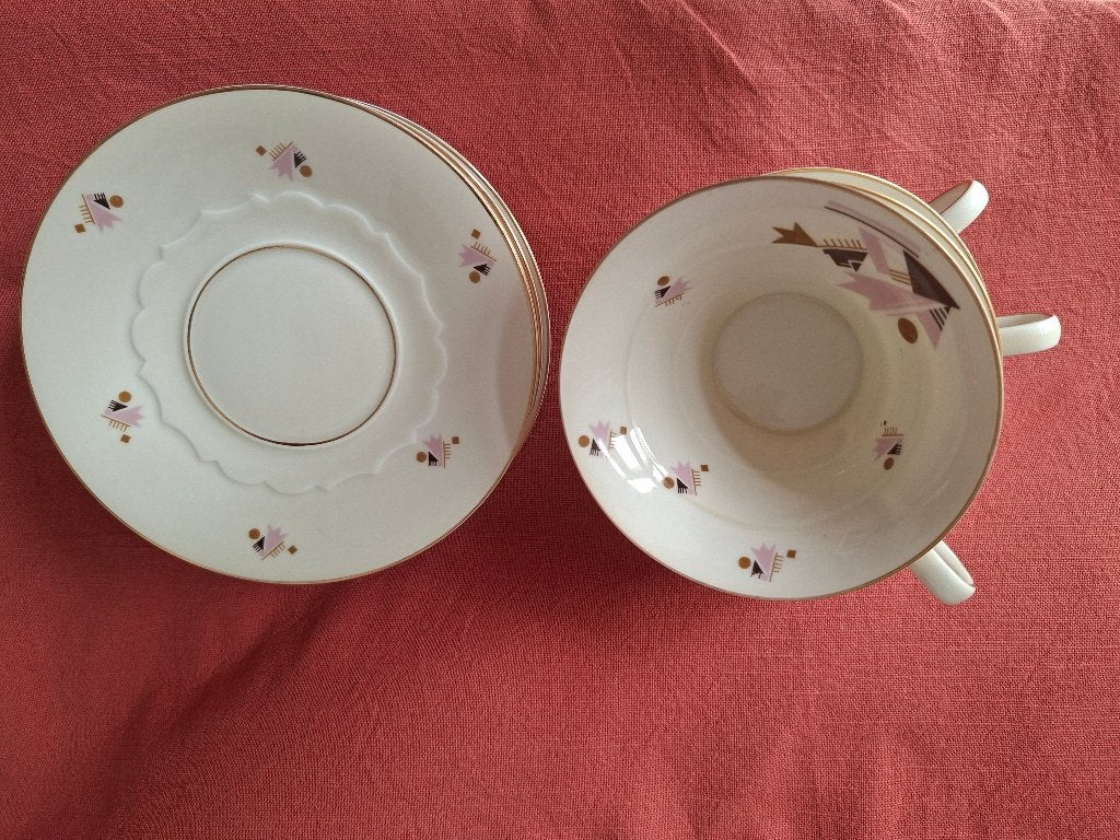 Foto 2 van theeservies Rosenthal Ivory art deco jaren '30