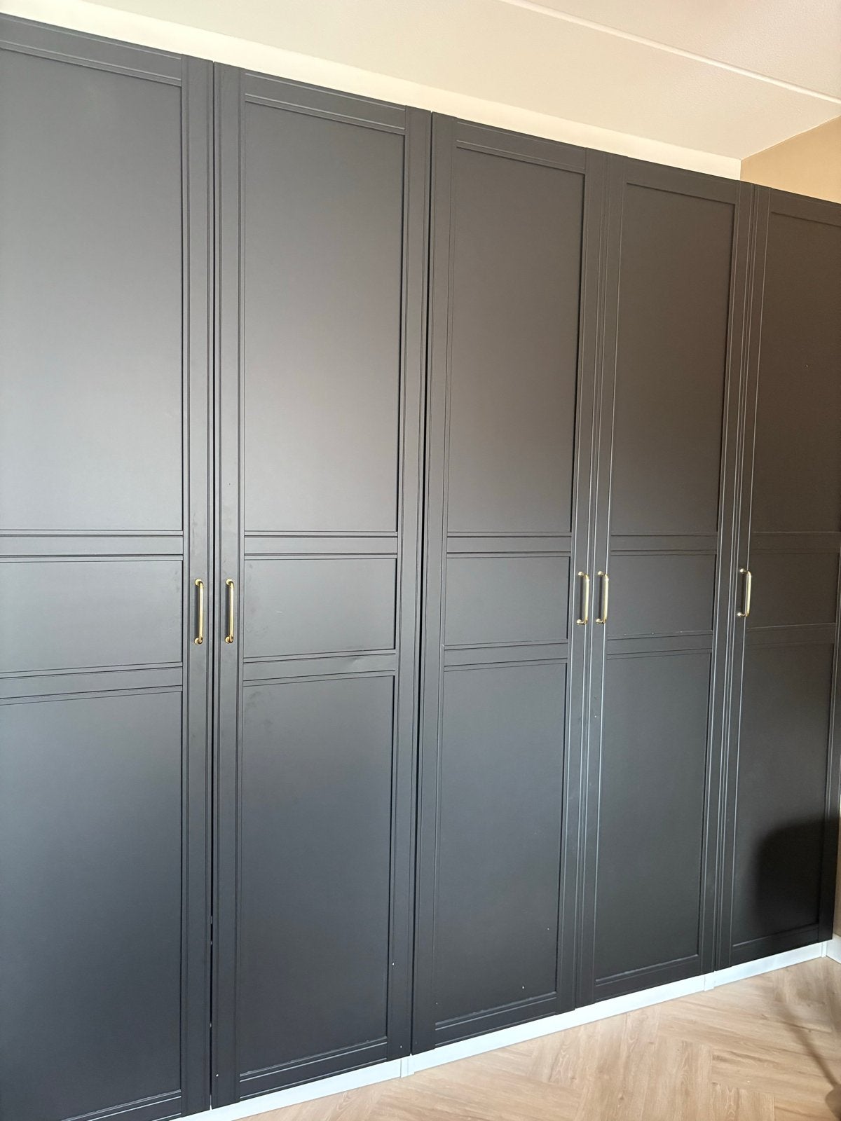5x IKEA Flisberget deuren zwart voor PAX kast, Overige materialen, Gebruikt, 200 cm of meer, Minder dan 25 cm