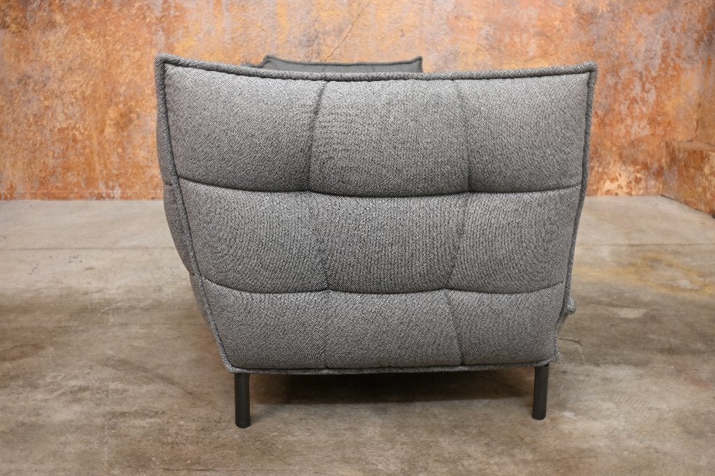 ZGAN! grijze stoffen exclusieve B&B Italia Husk design bank, 250 tot 300 cm, Tweepersoons, 75 tot 100 cm, Ophalen of Verzenden