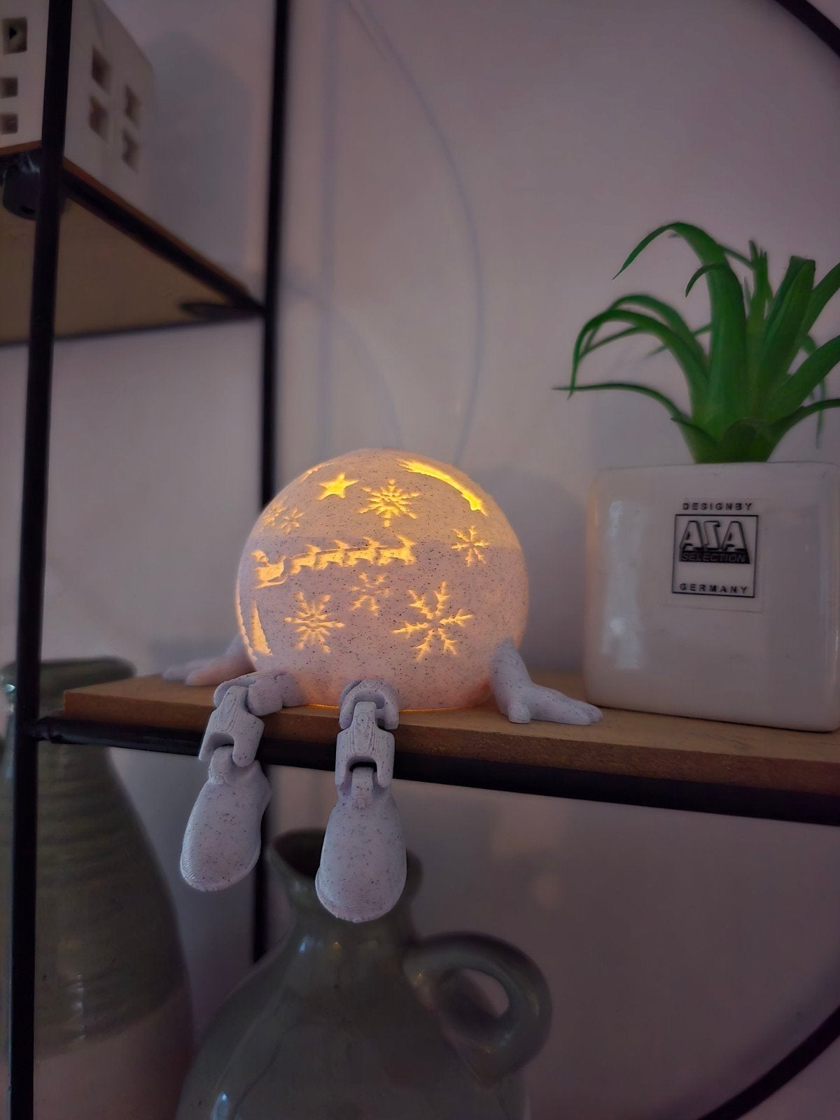 Kerstbal met bungelende beentjes 3d geprint, Ophalen of Verzenden, Nieuw