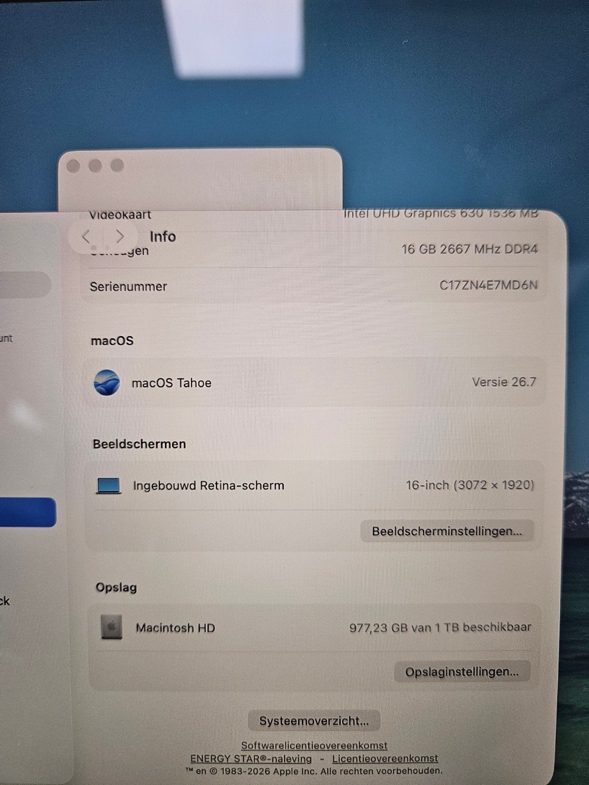 nieuwstaat: Apple Macbook Pro 2019 i9 16gb 1tb ssd 4gb vram, Computers en Software, MacBook Pro, 1 TB of meer, EenvoudPc B.V.