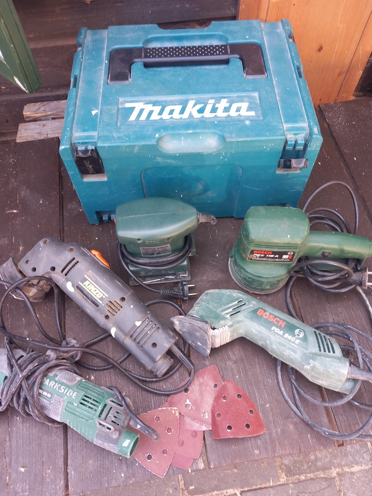 Diverse schuurmachines in Makita koffer, Ophalen